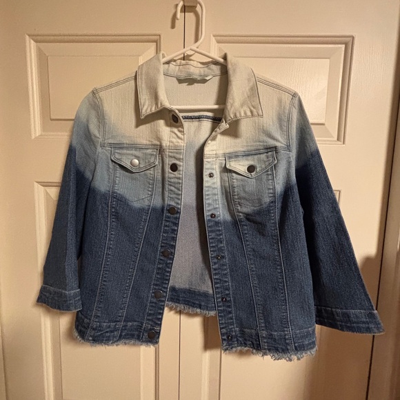 Cleo Petites Short Cropped Jean Jacket - Picture 1 of 7